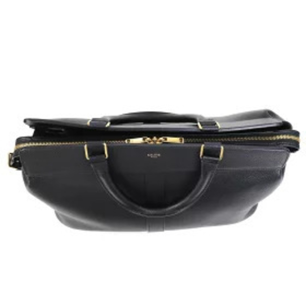 Celine Cabas de Handbag Grain Leather Black Crossbody Bag - Picture 6 of 12